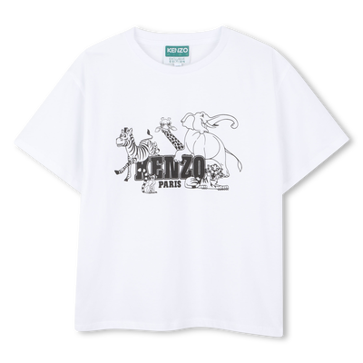 Short-sleeved cotton T-shirt KENZO KIDS BOY
