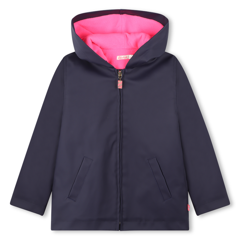 BILLIEBLUSH Fleece lined hooded raincoat