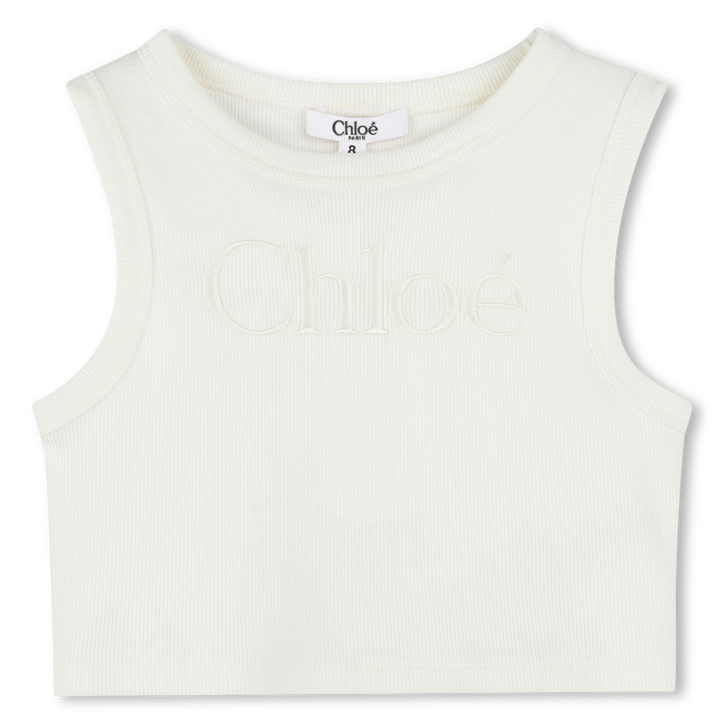 Embroidered logo tank top CHLOE 
                    GIRL