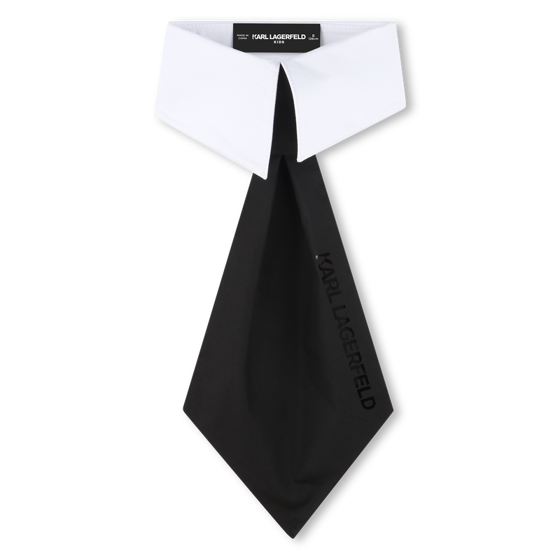 Cotton two-tone tie KARL LAGERFELD KIDS 
                        GIRL