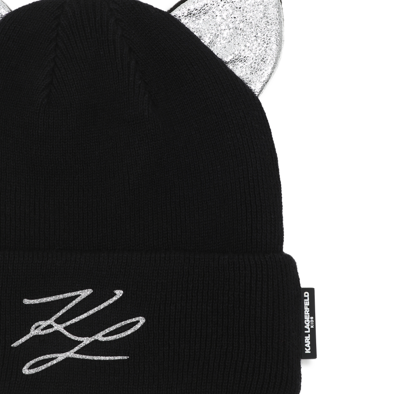 Knitted beanie KARL LAGERFELD KIDS 
                        GIRL