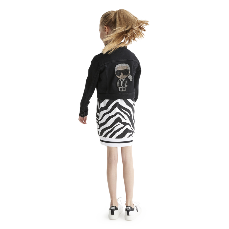 Ladies Skeleton Suit Black White Jacket Dress
