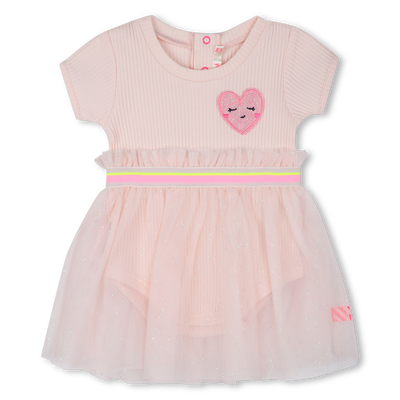 Layered dress with heart patch BILLIEBLUSH GIRL