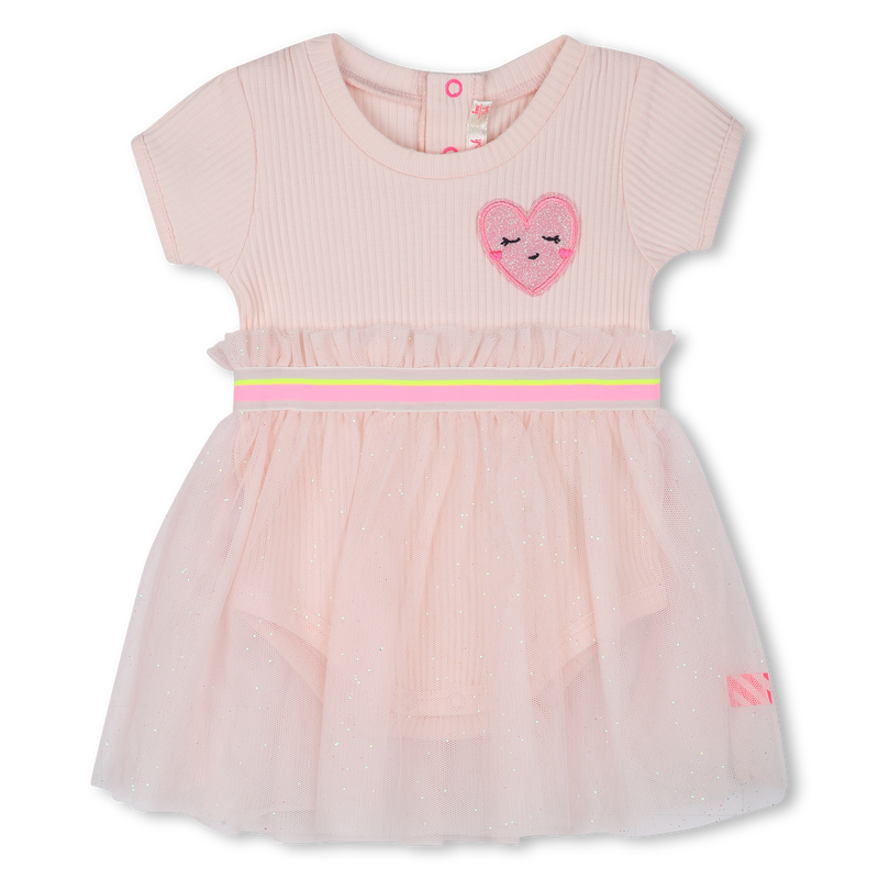 Layered dress with heart patch BILLIEBLUSH 
                        GIRL