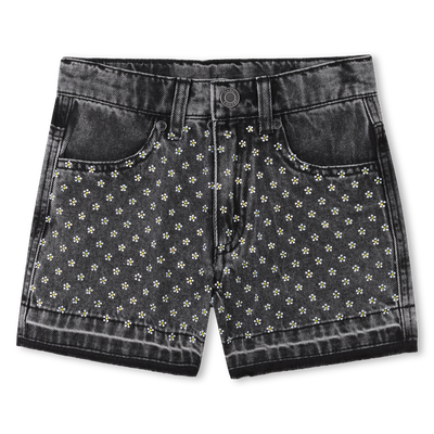 Denim shorts with diamant&eacute;s MARC JACOBS GIRL
