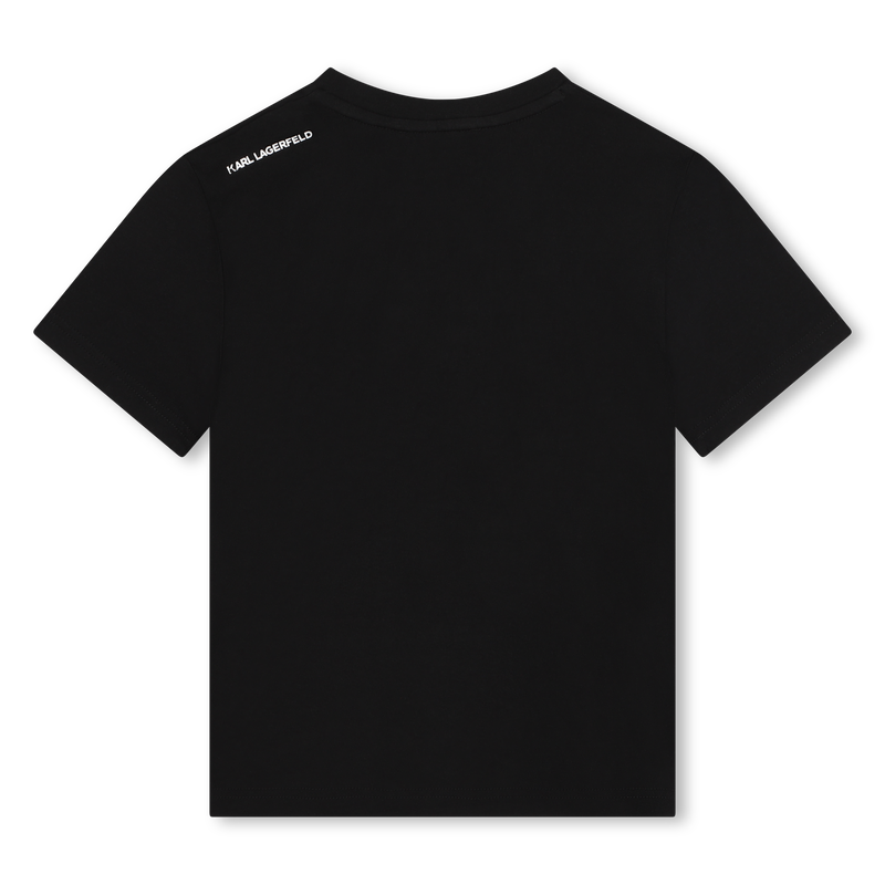 Short-Sleeved Cotton T-Shirt KARL LAGERFELD KIDS 
                    BOY