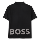 Cotton polo shirt with logo BOSS 
                    BOY