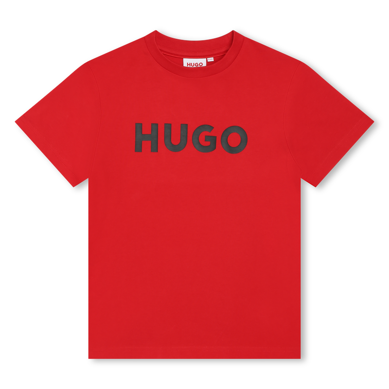 Two-tone cotton T-shirt HUGO 
                    BOY