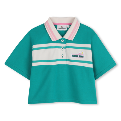 Short-Sleeved Polo Shirt KIDS AROUND GIRL