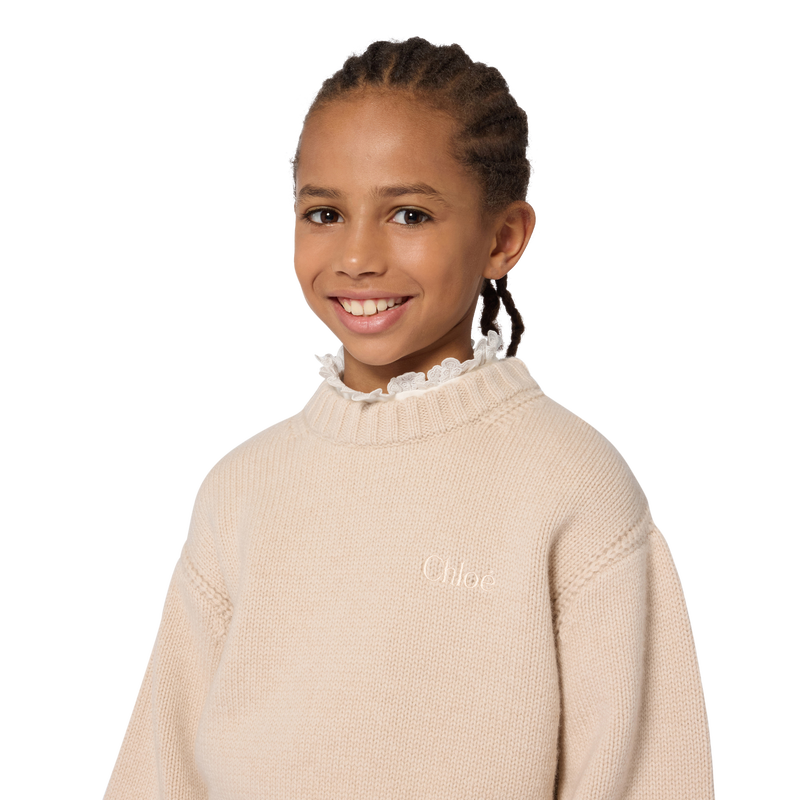 Knit round neck sweater CHLOE 
                        GIRL