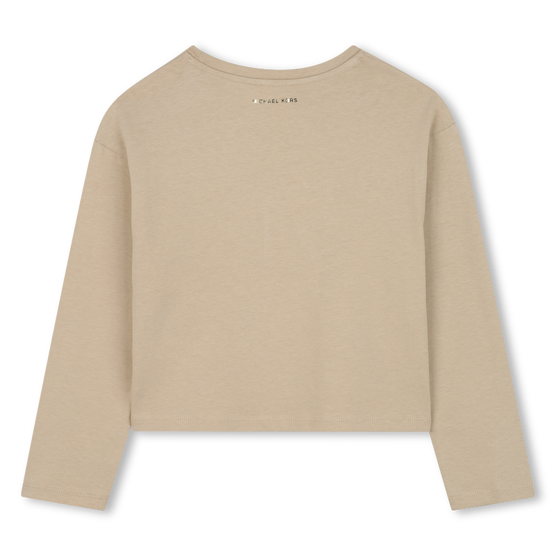 Long-sleeved jersey T-shirt MICHAEL KORS 
                        GIRL