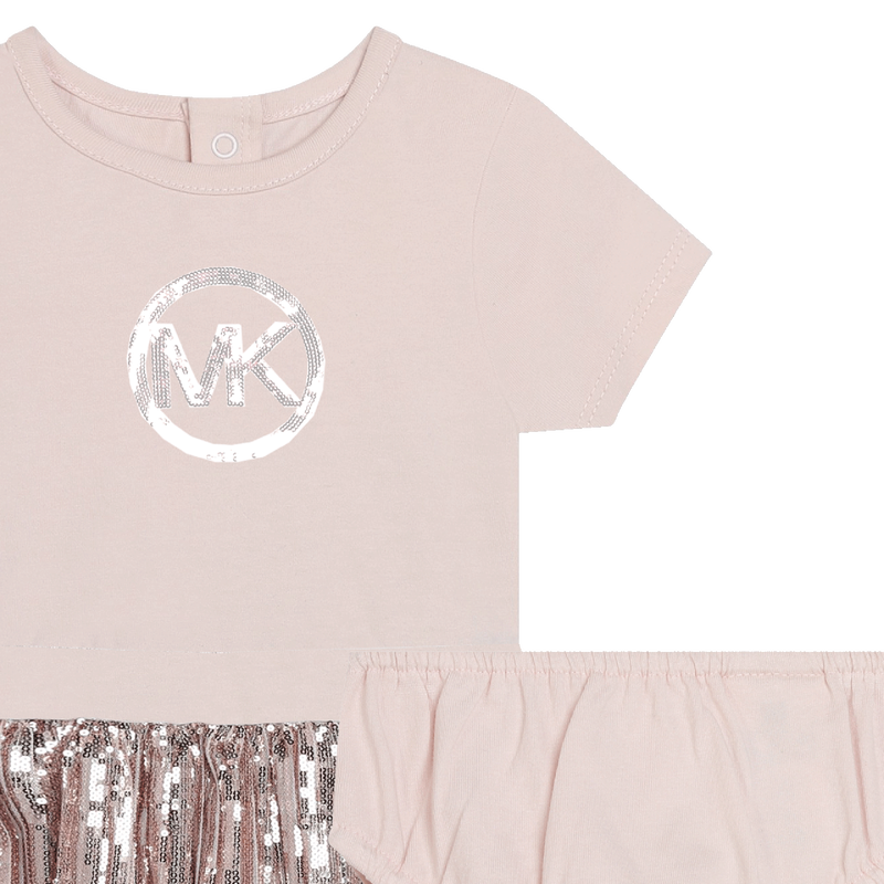 Decorative Two-Material Dress MICHAEL KORS 
                    GIRL
