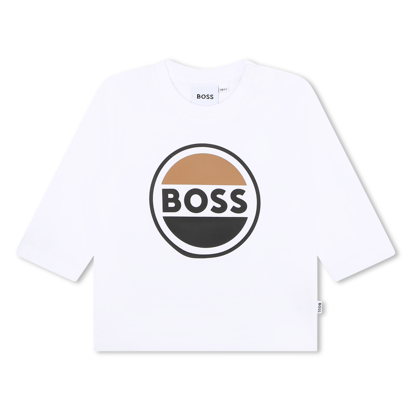 Cotton t-shirt with logo BOSS 
                    BOY