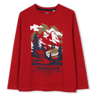 Long sleeve t-shirt, RED, hi-res