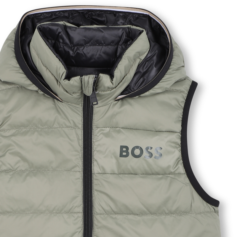 Flann-effect hooded puffer jacket BOSS 
                    BOY