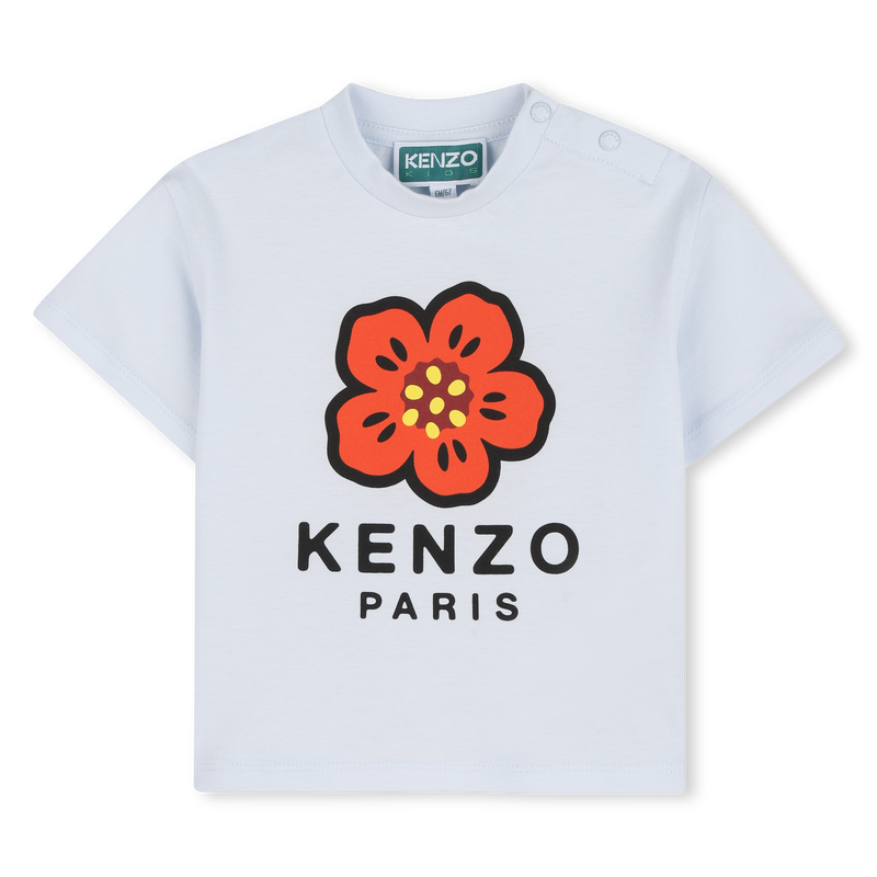 T-SHIRT WITH SNAP ON THE SHOULDER KENZO KIDS 
                        GIRL