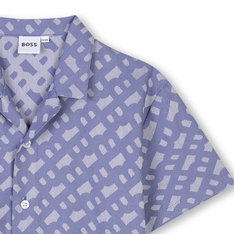 Short-Sleeved Cotton Shirt BOSS 
                        BOY