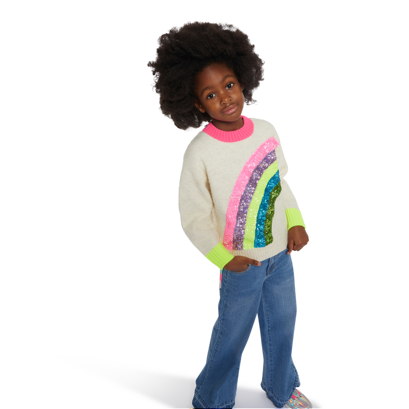Knit rainbow pullover BILLIEBLUSH 
                    GIRL