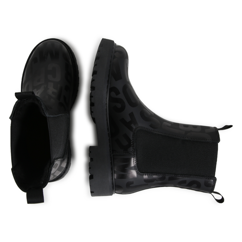 Lined Leather Booties MARC JACOBS 
                    GIRL