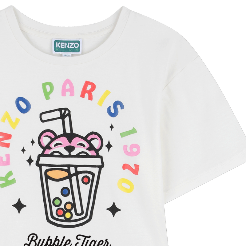 Shiny Print Dress KENZO KIDS 
                        GIRL