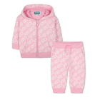 Fleece cardigan and trousers KENZO KIDS 
                    GIRL