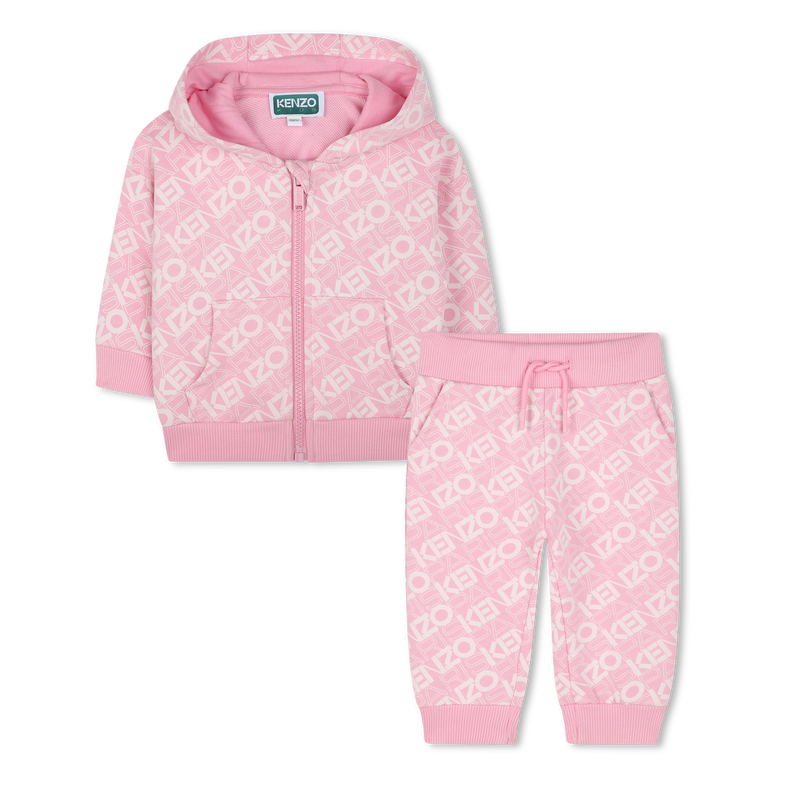 Fleece cardigan and trousers KENZO KIDS 
                        GIRL