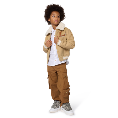 Embroidered printed shirt with che logo LANVIN BOY