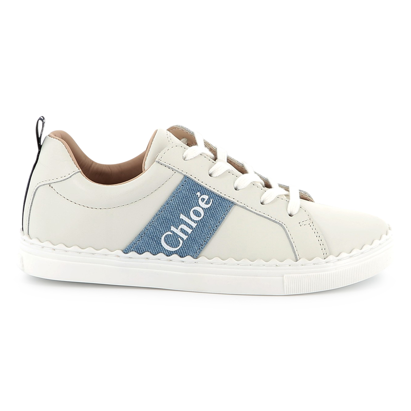 Leather lace-up sneakers CHLOE 
                    GIRL