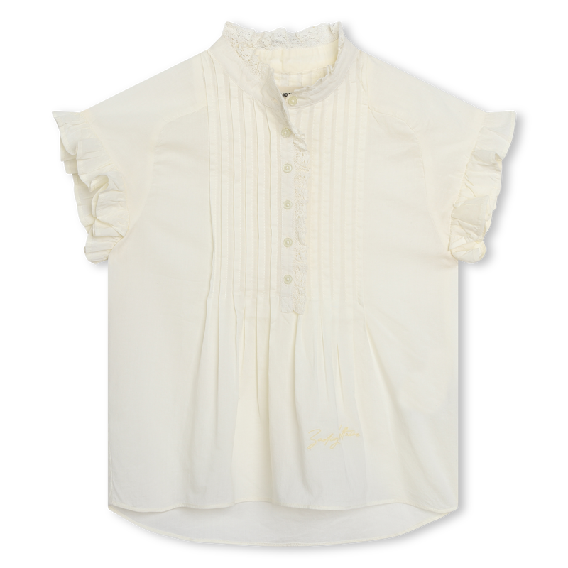 Ruffled Cotton Blouse ZADIG & VOLTAIRE 
                    GIRL
