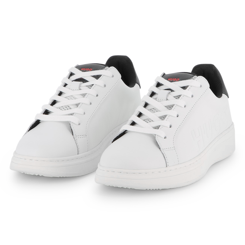 Cowhide leather sneakers HUGO 
                        BOY
