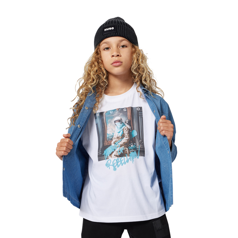 Denim overshirt HUGO 
                    BOY