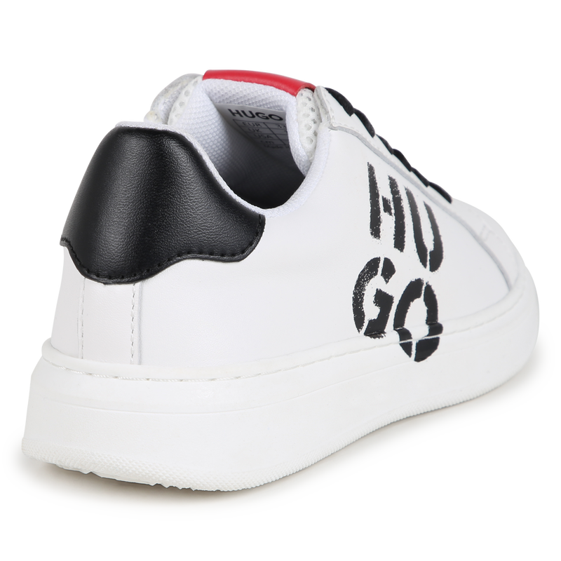Lace-Up Leather Sneakers HUGO 
                    BOY
