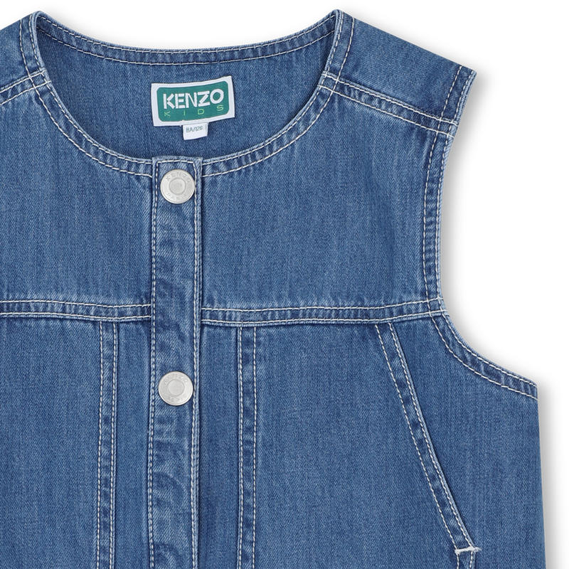 Denim Vest KENZO KIDS 
                        GIRL