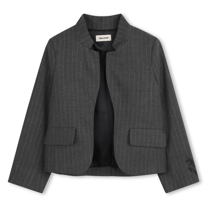 Striped jacket with fancy collar ZADIG & VOLTAIRE 
                    GIRL