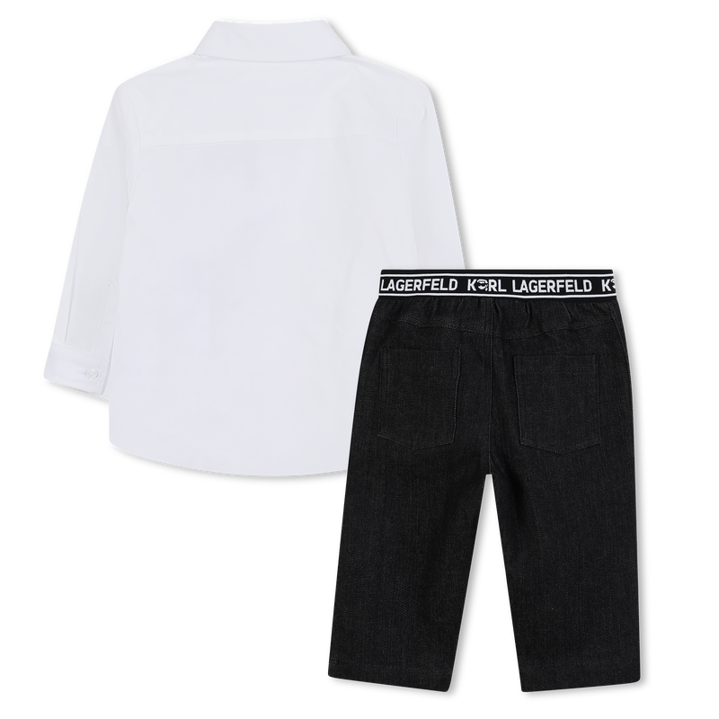 Shirt and pants set KARL LAGERFELD KIDS 
                        BOY