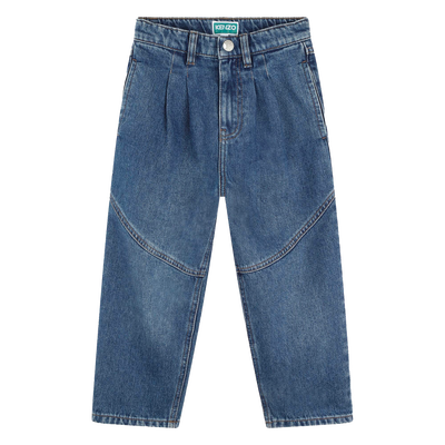 Pleated Paneled Jeans KENZO KIDS GIRL