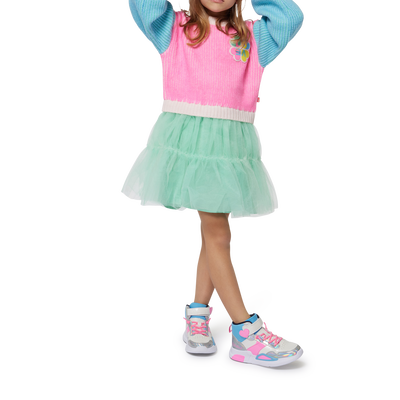 Mixed Material Dress BILLIEBLUSH GIRL