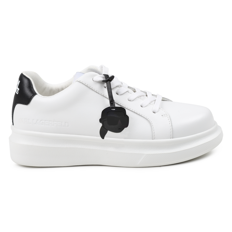 Karl Lagerfeld Boys K Ikonik Sneakers Unisex White Size 34