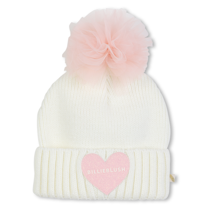 Knitted hat with pompom BILLIEBLUSH 
                        GIRL