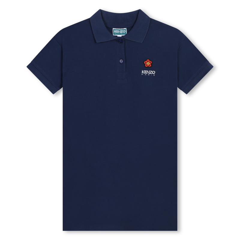 Short-Sleeved Cotton Dress KENZO KIDS 
                        GIRL