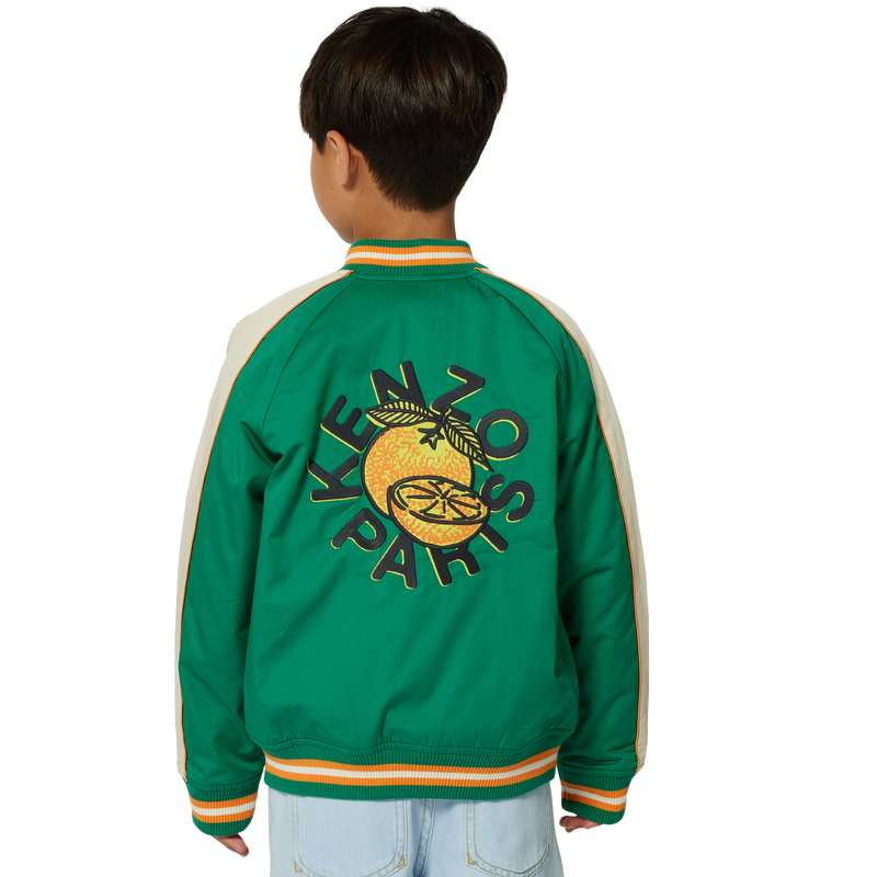Cotton satin jacket KENZO KIDS 
                        BOY