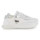 Lace-up sneakers with badge KARL LAGERFELD KIDS 
                    GIRL