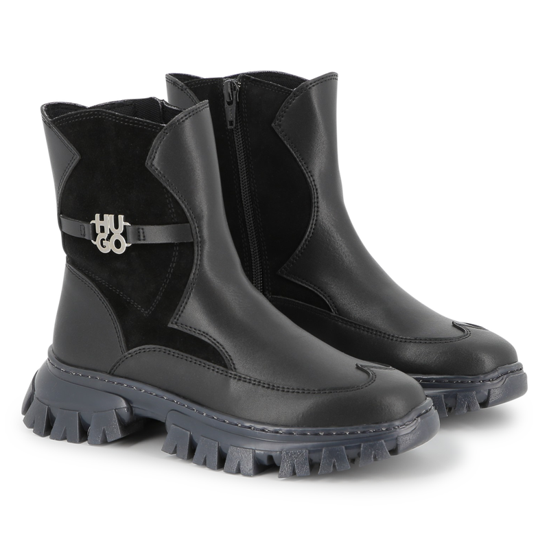 Ankle boots with zip closure HUGO 
                    GIRL