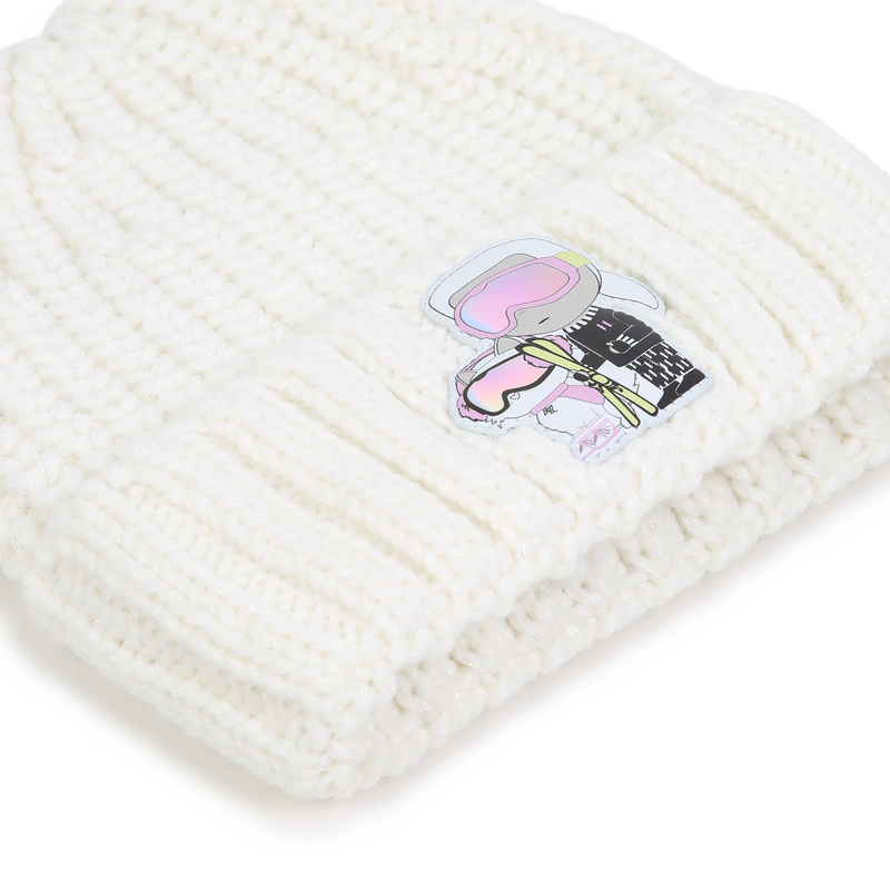 Knitted beanie KARL LAGERFELD KIDS 
                        GIRL