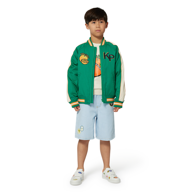 Cotton satin jacket KENZO KIDS 
                        BOY