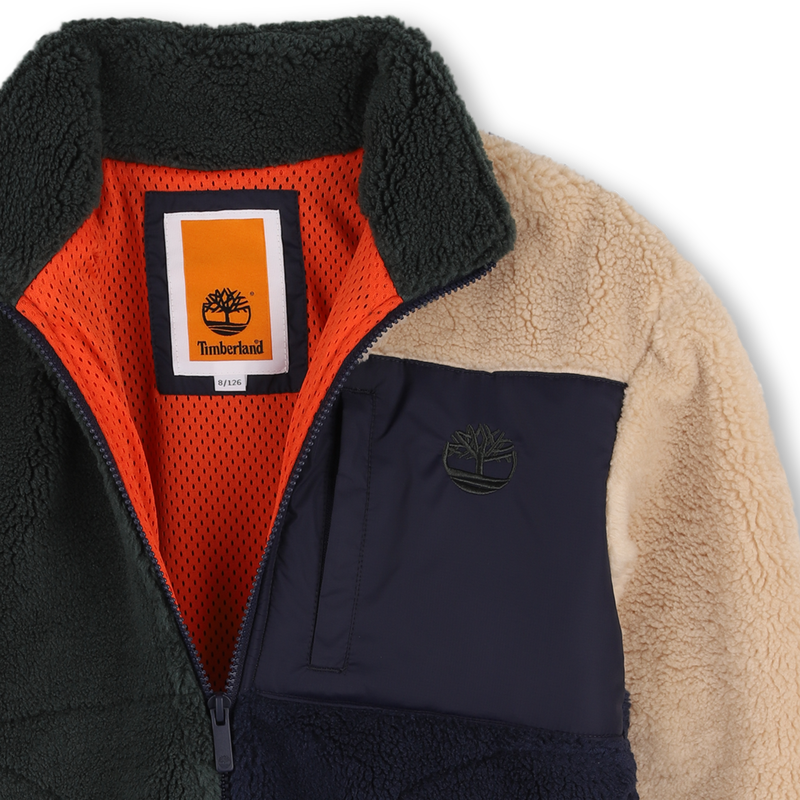 Fluffy fleece cardigan TIMBERLAND 
                    BOY