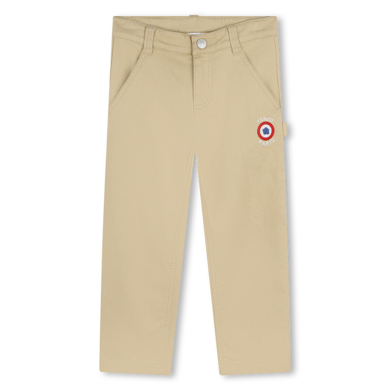 Cotton Twill Pants KENZO KIDS 
                        BOY