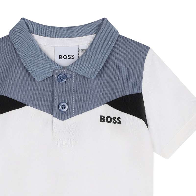 Color Block Polo Shirt BOSS 
                        BOY
