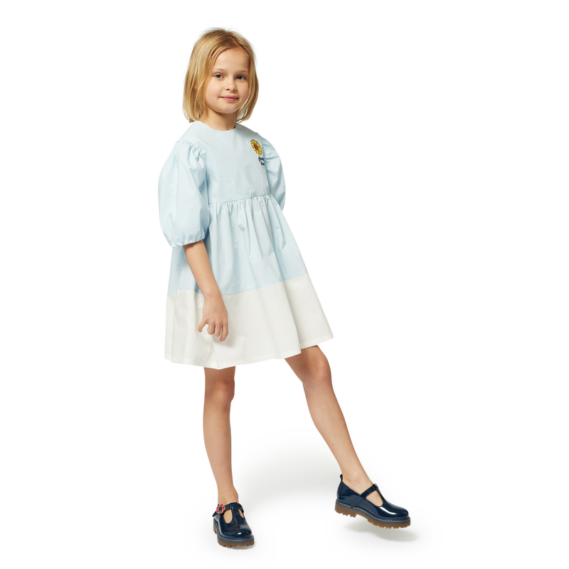 Two-color flared dress KENZO KIDS 
                        GIRL