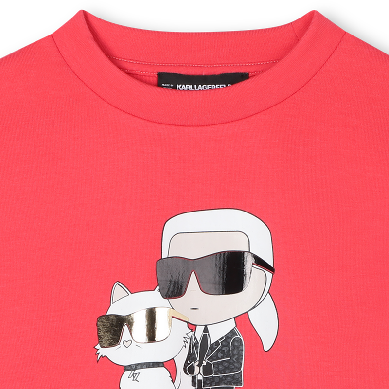 Double jersey sweatshirt KARL LAGERFELD KIDS 
                    GIRL
